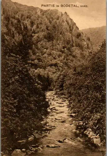 8744 - Deutschland - Partie im Bodetal , Feldpost , Harz - gelaufen 1917