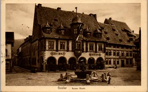 8752 - Deutschland - Goslar , Kaiser Worth - gelaufen 1924