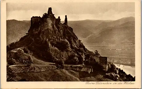 8765 - Niederösterreich - Ruine Dürnstein in der Wachau - nicht gelaufen 1922