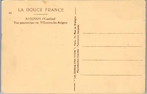 8777 - Frankreich - Avignon , Vue panoramique sur Villeneuve les Avignon - nicht gelaufen