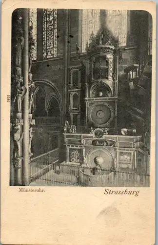 8787 - Frankreich - Strassburg , Münsteruhr - nicht gelaufen