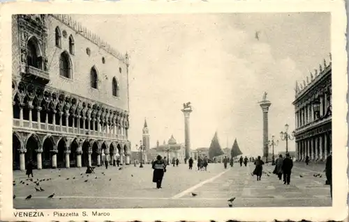 8863 - Italien - Venezia , Piazetta S. Marco - gelaufen 1932