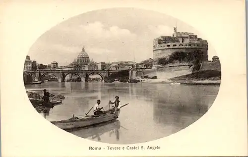 8881 - Italien - Roma , Rom , Tevere e Castel S. Angelo - nicht gelaufen