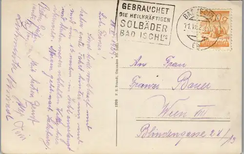 8906 - Oberösterreich - Bad Ischl , Panorama , Salzkammergut - gelaufen 1929