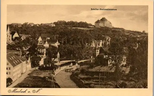 8907 - Deutschland - Marbach am Neckar , Schiller Nationalmuseum , Panorama - nicht gelaufen