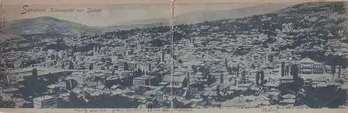 8913 - Bosnien Herzegovina - Sarajevo , Totalansicht von Südost - gelaufen 1898