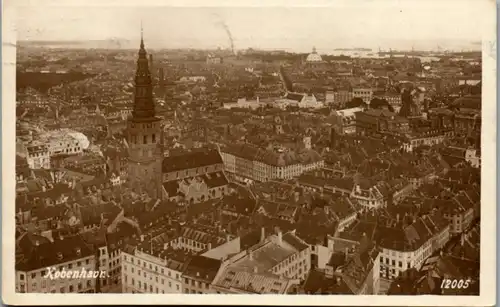 8918 - Dänemark - Kopenhagen , Kobenhavn , Panorama - gelaufen 1923
