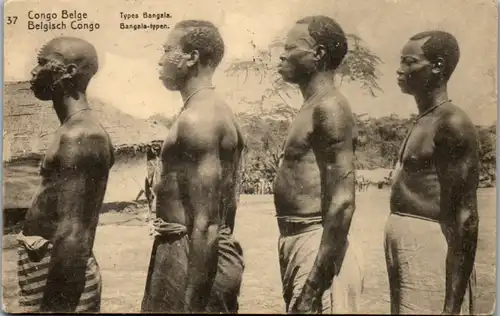 8927 - Belgisch Congo - Congo Belge , Types Bangala - gelaufen 1920