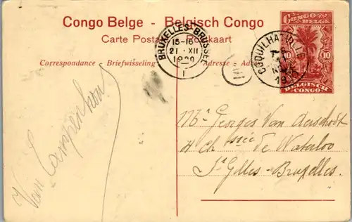 8927 - Belgisch Congo - Congo Belge , Types Bangala - gelaufen 1920
