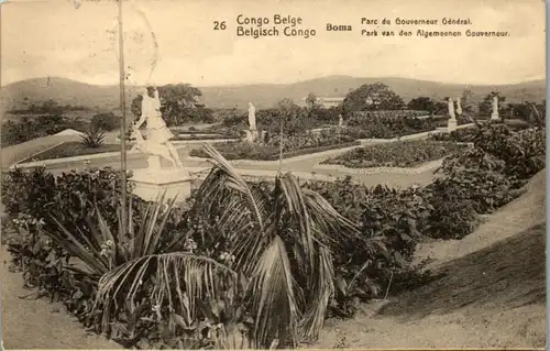 8932 - Belgisch Congo - Congo Belge , Boma , Parc du Gouverneur General - gelaufen