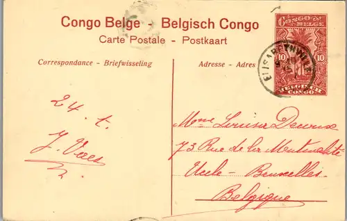 8933 - Belgisch Congo - Congo Belge , Indigenes se rendant a bord d' un Steamer pour vendre leurs produits - gelaufen 1920