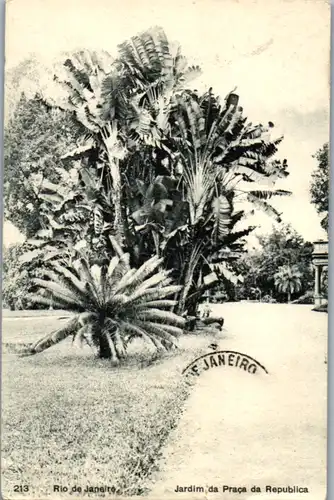8944 - Brasilien - Rio de Jainero , Jardim da Praca da Republica - gelaufen 1911