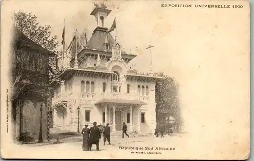 8952 - Süd Afrika - Republique Sud Africaine , Exposition Universelle 1900 , Architecte - nicht gelaufen