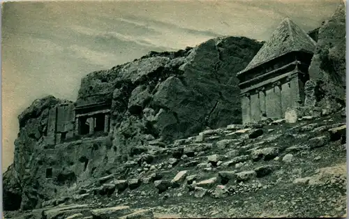 8962 - Israel - Jerusalem , The Tombs of St. James and Zacharias in the Valley of Jehoshaphat - nicht gelaufen 1921