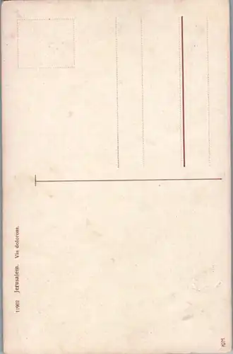 8977 - Israel - Jerusalem , Via dolorosa , signiert - nicht gelaufen