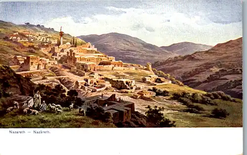 8984 - Israel - Nazareth , signiert Friedrich Perlberg - nicht gelaufen