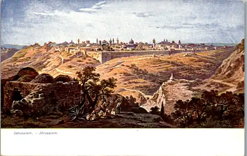 8988 - Israel - Jersusalem , signiert Friedrich Perlberg - nicht gelaufen