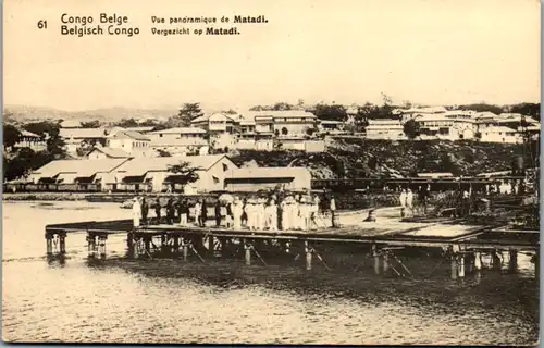 8999 - Belgisch Congo - Congo Belge , Vue panoramique de Matadi - nicht gelaufen