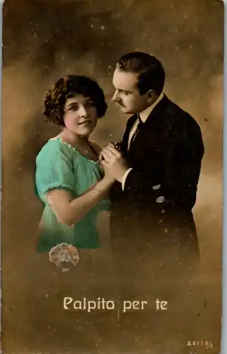 9006 - Motiv - Romantik , Paar , Palpito per te - gelaufen 1916