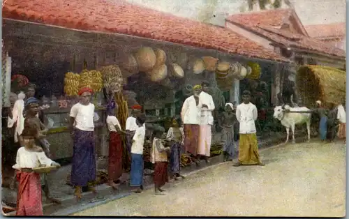 9073 - Künstlerkarte - Sri Lanka , Native Bontique or Shop - nicht gelaufen