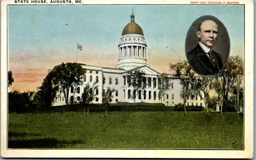 9096 - USA - Maine , Augusta , State House , Governor Percival P. Baxter - nicht gelaufen