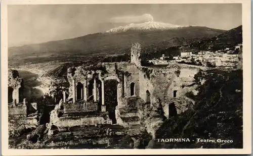 9102 - Italien - Taormina , Teatro Greco - nicht gelaufen