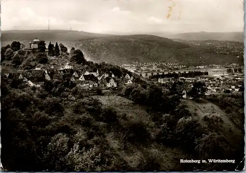 9105 - Deutschland - Rotenburg mit Württemberg , Panorama - gelaufen 1965