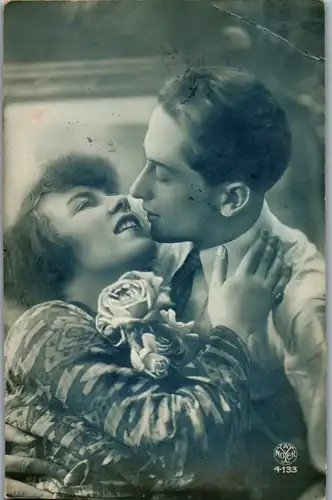 9113 - Motiv - Romantik , Paar - gelaufen