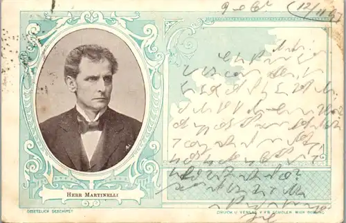 9131 - Motiv - Herr Martinelli , Portrait - gelaufen 1897