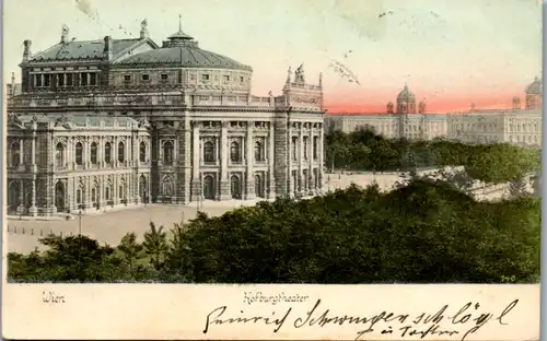 9146 - Wien - Hofburgtheater - gelaufen 1905