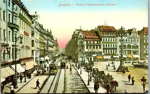 9153 - Deutschland - Dresden , König Johann Strasse , Altmarkt - nicht gelaufen