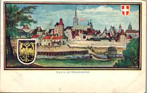 9180 - Künstlerkarte - Wien in der Babenbergerzeit