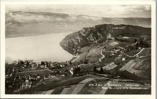 9195 - Frankreich - Talloires , Lac d' Annecy , Roc de Chere et le Semnoz - nicht gelaufen