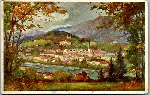 9218 - Künstlerkarte - Oberösterreich , Bad Ischl , signiert Roth - gelaufen 1921