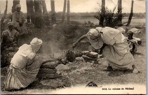 9225 - Algerien - Constantine , La cuisson du Mechoui - gelaufen 1932