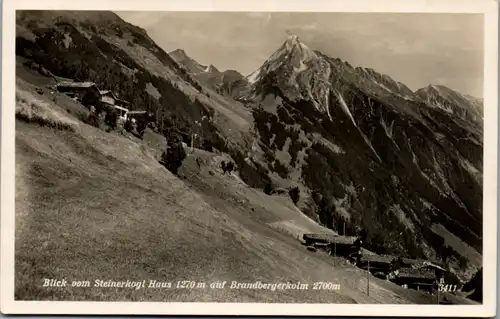 9262 - Tirol - Brandberg , Mayrhofen , Blick vom Steinerkogel Haus auf Brandbergerkolm - gelaufen 1942