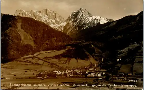 9290 - Steiermark - Gaishorn gegen die Reichensteingruppe , Panorama - nicht gelaufen 1942