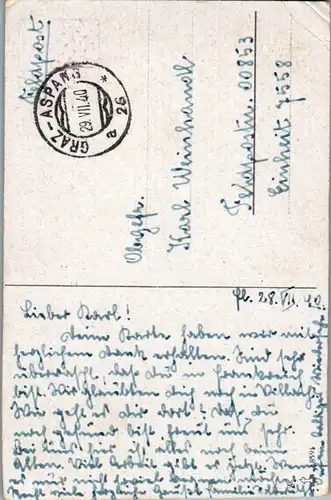 9298 - Motiv - Mein Regiment mein Heimatland , Feldpost - gelaufen 1940
