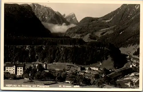 9311 - Steiermark - Hieflau im Gesäuse mit Planspitze - gelaufen 1938