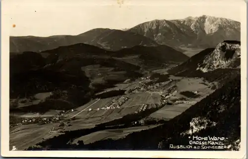 9324 - Niederösterreich - Hohe Wand , Große Kanzel , Ausblick auf den Schneeberg - nicht gelaufen 1929