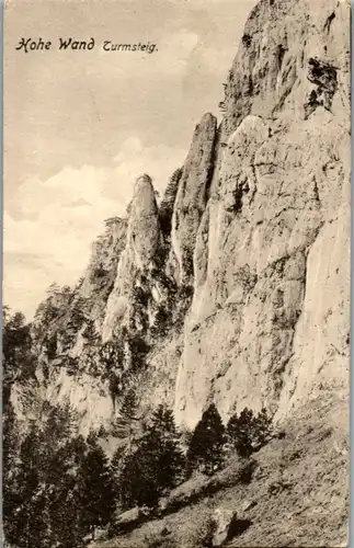 9325 - Niederösterreich - Hohe Wand , Turmsteig - gelaufen 1919/20