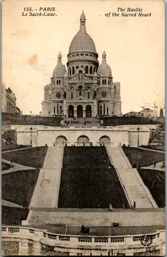 9333 - Frankreich - Paris , Le Sacre Coeur , Basilic of the Sacred Heart - gelaufen 1933