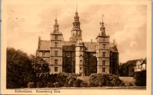 9339 - Dänemark - Kopenhagen , Rosenborg Slot. - gelaufen 1914