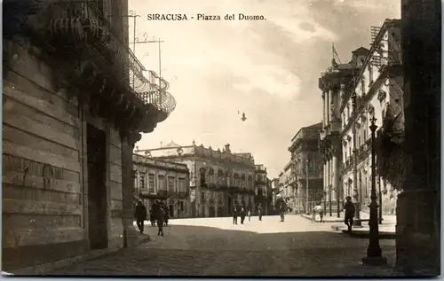 9347 - Italien - Siracusa , Syrakus , Piazza del Duomo - nicht gelaufen