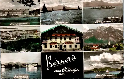 9362 - Deutschland - Bernau am Chiemsee , Fraueninsel , Mehrbildkarte - gelaufen