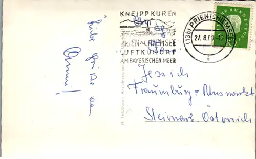 9366 - Deutschland - Fraueninsel im Chiemsee - gelaufen 1960