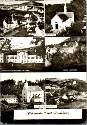 9380 - Steiermark - Fieberbründl , Herberstein , Schielleiten , St. Johann , Mehrbildkarte - gelaufen 1966