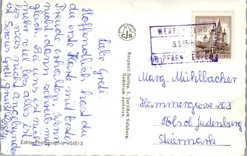 9381 - Salzburg - Werfenweng gegen den Hochkönig - gelaufen 1965