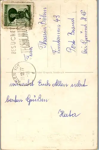 9401 -  - Frohe Weihnachten und alles Gute zum neuen Jahr - gelaufen 1957