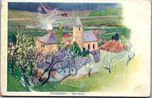 9420 - Künstlerkarte - Semmering , Payerbach - nicht gelaufen